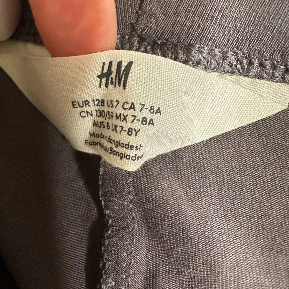 H&M Grey Leggings Girls Size 7